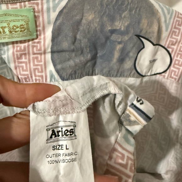 Aries Scarf Print Hawaiian Shirt - Picture 7 of 8